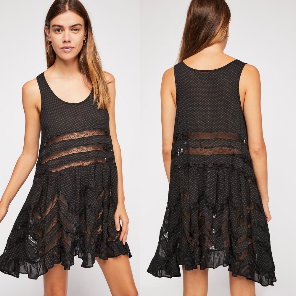 Free People Voile and Lace Trapezee Slip